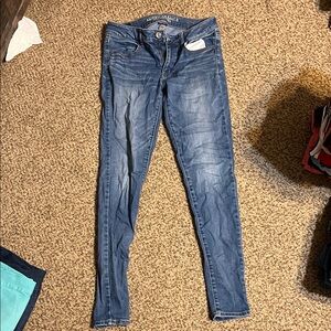 American Eagle Outfitters Dark Blue Skinny Jeans